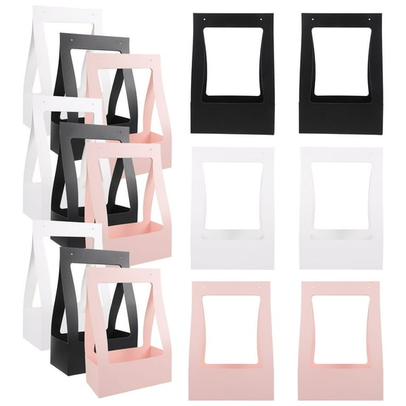 unbranded 15 Pcs Boxes Kraft Paper Flower Box Floral Paper Box 34x23cm