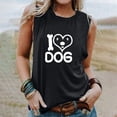 thumbnail image 2 of Tops casuales sexys de verano sin mangas para mujer Tops de chaleco sin mangas con estampado de cuello redondo regular Pompotops lopia994719, 2 of 4