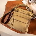 thumbnail image 3 of Montana West Crossbody Bag for Women Multi Pocket Shoulder Bags Medium Travel Purses Ultra Soft Washed Leather, Beige, 3 of 7