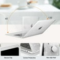 thumbnail image 6 of MOSISO Compatible with MacBook Air 13 inch Case 2022 2021 2020 2019 2018 A2337 M1 A2179 A1932, Glitter Plastic Hard Shell&Keyboard Cover&Screen Film&Storage Bag for MacBook Air 13 inch, 6 of 8