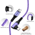 thumbnail image 5 of USB C Wall Charger for iPhone Charger, 2 Pack 20W Fast Charger Type C Charger with 6FT USB C to C Charging Cable, Type C Charger Plug USB C Block Charger Cube fits iPhone 17/16/15, Samsung, Purple, 5 of 7