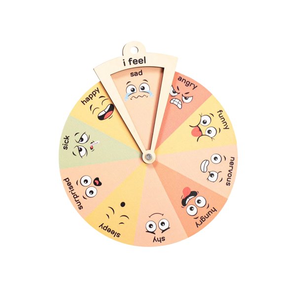 Jindong Jouets Montessori Cadeaux pour Enseignants Préscolaires de 2 Ans Roue d'Émotions Roue de Sensation Cadeau pour Tout-Petits Jouets pour Tout-Petits Tableau d'Émotions Tableau de Sensation