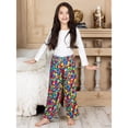 thumbnail image 2 of Up Past 8 Girls' Pajama Pants Fuzzy Plush Sleepwear Fun Pants, 2 of 6
