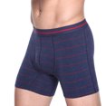 thumbnail image 3 of Ohufall Mens Underwear Men's Striped Underwear With Side Opening And Sexy Shorts Briefs Pants Clearance, 3 of 3