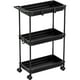 thumbnail image 1 of Carrito de almacenamiento con ruedas SIMPLE HOUSEWARE Standard de 3 niveles, negro, 1 of 9