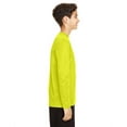 thumbnail image 3 of Youth Zone Performance Long-Sleeve T-Shirt - SAFETY YELLOW - XL, 3 of 3