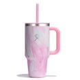 thumbnail image 1 of Vaso hidro de viaje con asa, tapa y pajita, 950 ml, color rosa, 1 of 8