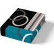 thumbnail image 4 of Turquesa Decoración Funda Nórdica Gris Negro Azul Raya Geométrica Juego de Cama Queen, 4 of 7