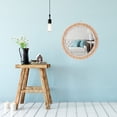 thumbnail image 4 of Espejo colgante de pared SWTHONY Boho Ratán de 38 cm con cuentas de 30 cm, 4 of 7