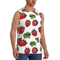 thumbnail image 2 of Uemuo Hand Drawn Strawberry Pattern Men's Sleeveless T-Shirt,Muscle Athletic Tank Top, Moisture-wicking Quick-dry Breathable Classic Tee Top for Gym Run Outdoor Sports-X-Large, 2 of 8