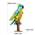 thumbnail image 1 of Parrot Building Blocks Kit Bird Animal Model Toys Creative Gifts for Kids and Adults for Home Decor and Office Art 688 pcs, 1 of 6