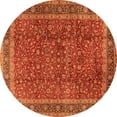 thumbnail image 1 of Ahgly Company Indoor Round Persian Orange Traditional Area Rugs, 3' Round, 1 of 1