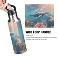 thumbnail image 2 of ALAZA Whale Swims in The Sea Water Bottle Insulated Flask Stainless Steel Straw Lid 20 oz, 2 of 6