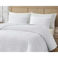 thumbnail image 3 of Chezmoi Collection Destiny 3-Piece White Queen Size Quilt Set - Stone-Washed Soft Microfiber Lightweight Quilted Bedspread Coverlet Set for All Seasons Wavy Line Stitching, 3 of 9