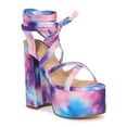 thumbnail image 1 of Liliana Strappy Tie Up Chunky Platform Heel 19908, 1 of 4