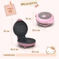thumbnail image 2 of SANRIO Waflera De Hello Kitty HK-91, Antiadherente 750 W, Máquina de Waffles Rosa con Diseño en el Waffle,, 2 of 10
