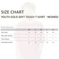 thumbnail image 4 of M&O Youth Gold Soft Touch T-Shirt Craft and DIY Short Sleeve Crewneck Tees (Black, S), 4 of 7