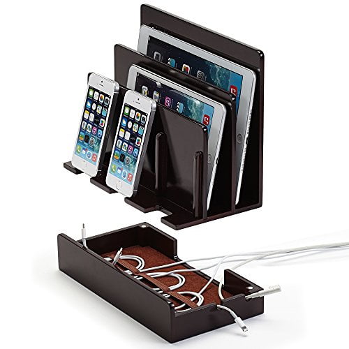 High Gloss White Multi Device Charging Station And Dock