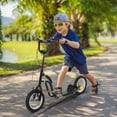 thumbnail image 2 of Aosom Kick Scooter, Teens Scooter with Adjustable Height Handlebar, Black, 2 of 10