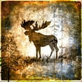 thumbnail image 2 of LightBoxJournal 15x15 Gold Ornate Wood Framed with Double Matting Museum Art Print Titled - High Country Moose, 2 of 4