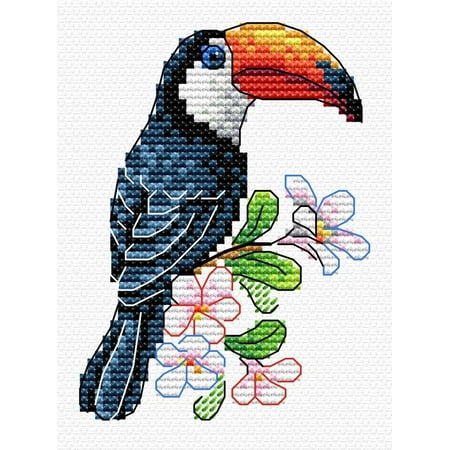 UPC: 4627167301496 | Cross Stitch Kit Tropical Dweller SV-540 Tropical Bird Needlework MP Studia