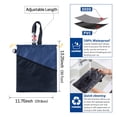 thumbnail image 3 of UNIWELL 2pcs Car Trash Bags Automotive Detachable Hanging Garbage Bag for Car Hanging Back Seat for Outdoor Traveling, 3 of 7