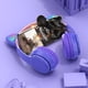 thumbnail image 4 of Gaming Headset Cat Ear Over-Ear Audífonos Stereo Bass para PC Teléfono (Púrpura), 4 of 7