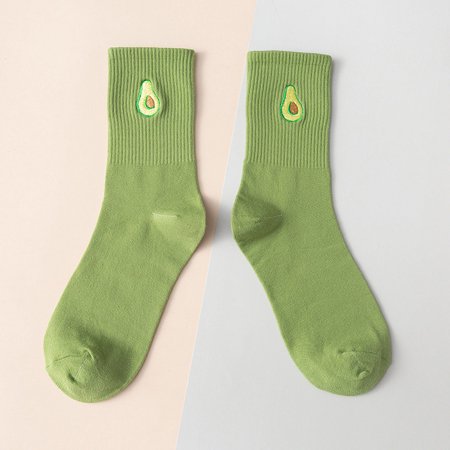 

3 pair Women Autumn And Winter Matching Printing Thickened Warm Mid Tube Socks Women Thick Socks Color Random