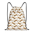 thumbnail image 1 of Saiise Leopard Print Pattern Sports Drawstring Backpack - String Swim Gym Bag with Wet Proof Pocket for Women&Men-Small, 1 of 6