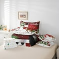 thumbnail image 6 of Manfei Kawaii Snowman Deer Bedding Comforter Set 7-Piece for Boys Girls, Merry Christmas Print Queen Bedding Sets, Xmas Tree Presents Queen Sheet Sets, Breathable Home Decor, 6 of 8