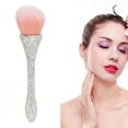 thumbnail image 4 of Nail Dust Cleansing Brush Soft Nylon Hair Comfortable Grip Prevent Deformation Loose Powder Brush White, 4 of 8
