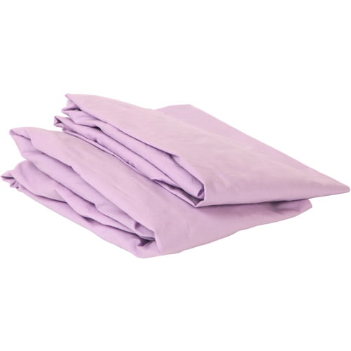 Bacati Solid 2-Piece Fitted Crib Sheet 100% Cotton Percale, Available in Multiple Colors