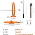 thumbnail image 6 of 2.5 Ton Scissor Car Jack with 3.-17.1 Inch Lift Range, Heavy Duty Tire Changing Kit, 6 of 11