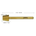 thumbnail image 2 of Pana 3/32" 4 Week Tapered Backfill Carbide Nail Drill Bit - Fine Grit - For Electric Dremel Drill Machine (Gold), 2 of 6