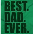 thumbnail image 2 of Cool Father's Day Best Dad Ever Men's Long Sleeve Tee T Shirt Brisco Brands S, 2 of 7