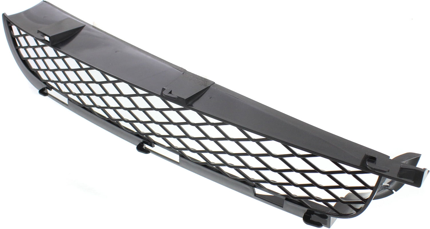 Bumper Grille Compatible With 2004-2006 BMW X5 Front, Left Driver Black