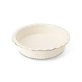 thumbnail image 2 of Thyme & Table Pie Dish and 2-Piece Ramekin Set, White Ribbed Ceramic, 2 of 10