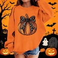 thumbnail image 2 of XUNKUSGA Halloween Sweatshirts for Girls Boys Casual Crewneck Long Sleeve Cute Printed Pullover Tops Soft Fleece Oversized Sweatshirts for Girls 1-13 Years 8-9 Years, 2 of 4