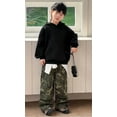 thumbnail image 3 of Huowey Big Boys Cargo Pants Joggers Casual Trousers With Multiple Pockets Loose Fit Straight Leg Comfortable Kids For Autumn Outdoor Play Streetwear,Camouflage,15-16 Years, 3 of 8