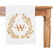 Angle View: MonogramOnline Fall Wreath Personalized Table Runner