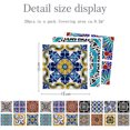 thumbnail image 1 of 20PCS Moroccan Style Tile Effect Wall Stickers Kitchen Bathroom Self-Adhesive, 1 of 5