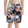 thumbnail image 3 of Boys SKZ Stray Korea Ki Beach Shorts Swim Trunks Swim Shorts Quick Dry Pool Suit Swimwear For Kids Youth, 3 of 8