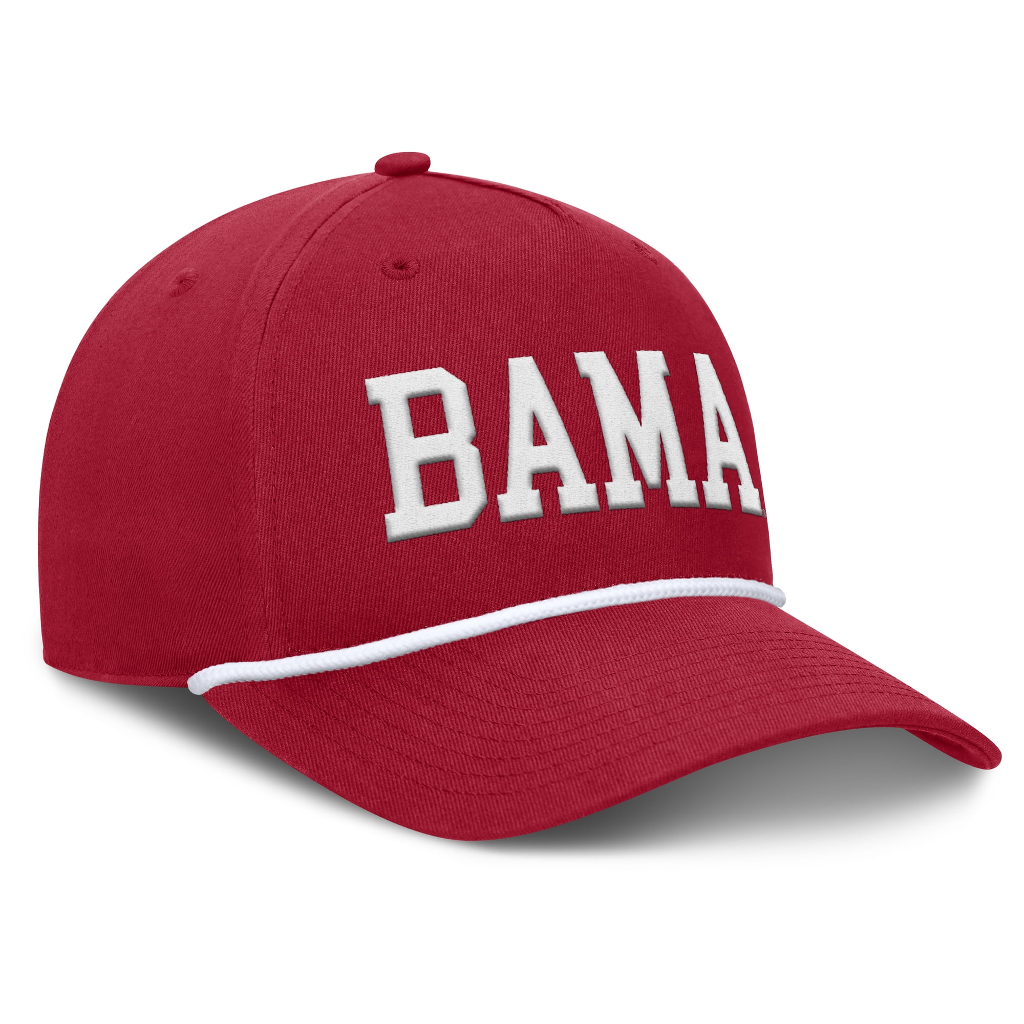 Men's Fanatics  Crimson Alabama Crimson Tide Foul Ball Rope Adjustable Hat
