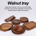 thumbnail image 5 of Wood Serving Tray, Round Wooden Tray Natural Wood Serving Plates Food Dishes, 5 of 5