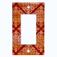 thumbnail image 5 of Metal Light Switch Plate Cover Elegant Burgundy Diamond Cross Gate Damask DAM073, 5 of 13