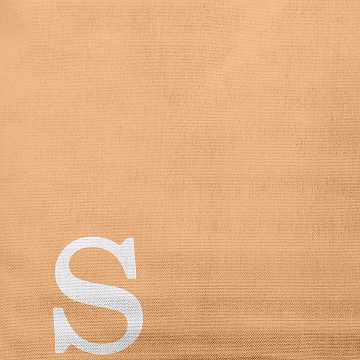 Simply Daisy 18" x 18" Modern Monogram Decorative Throw Pillow, Pale Gold