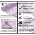 thumbnail image 4 of Home Weavers Gradation Rug Collection 100% Cotton Non-Slip Bathroom Rug Set Machine Washable Bathroom Rug-17"x24", Bath Rug- 21"x34", Purple Color 2 Piece Bath Rug set, 4 of 5