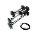 thumbnail image 4 of S SERENABLE Generic Four Trumpet Copper Assembly Train Air Speaker for RV Car Vehicles White M6, 4 of 9