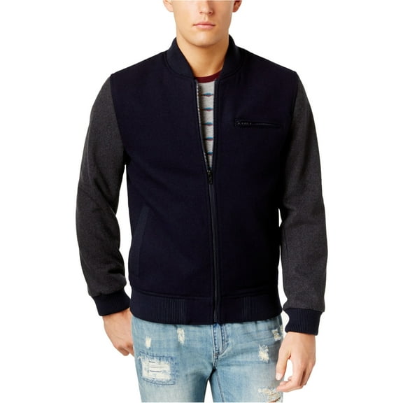 American Rag Mens River Bomber Jacket, Blue, Small