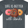 thumbnail image 4 of Inktastic Life is Better with Donuts T-Shirt, 4 of 5